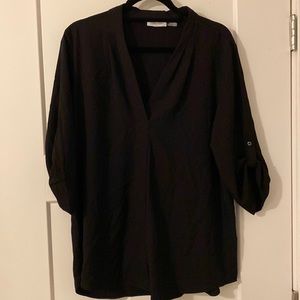 Calvin Klein Roll Cuff Blouse